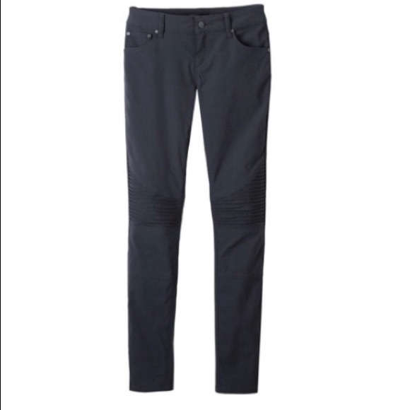 Prana Brenna coal gray skinny moto pant stretch - Picture 1 of 7
